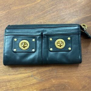 Marc Jacobs Brown Zip-Around Wallet Y2K Vintage